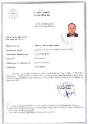 Sağlık Bakanlığı İzin Ruhsat